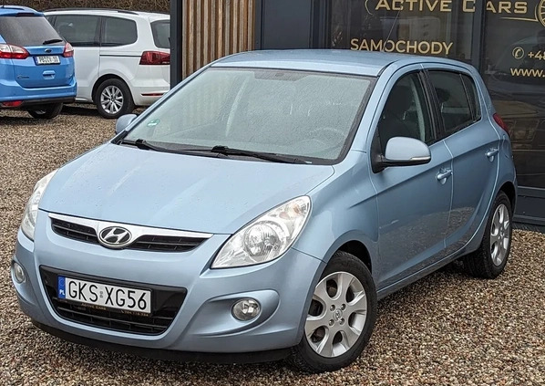 Hyundai i20 cena 16500 przebieg: 218280, rok produkcji 2012 z Stepnica małe 154